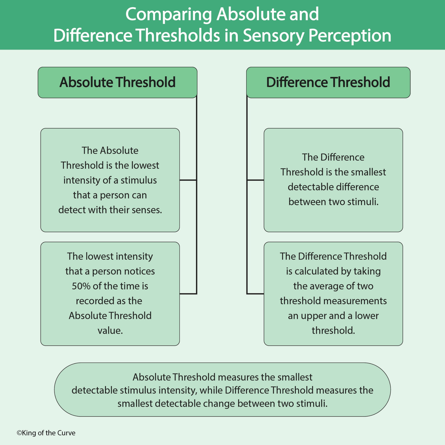 👁️ Comparing Absolute and Difference Thresholds in Sensory Perception