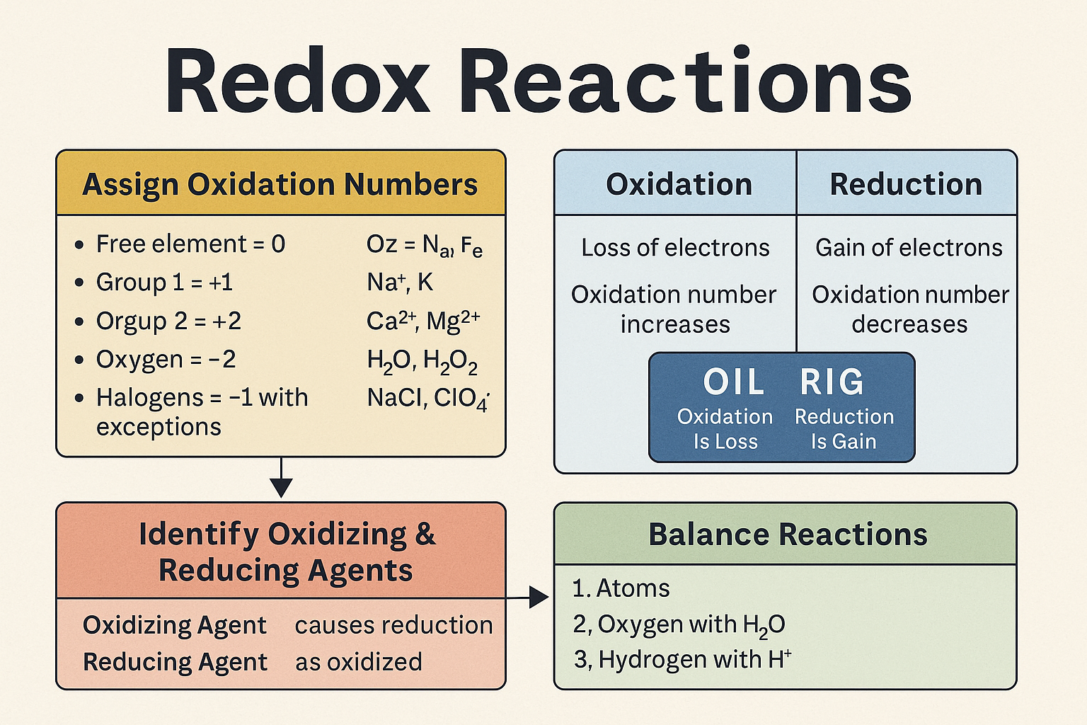 ⚡ DAT Redox Reactions Explained: Oxidation, Reduction &amp; Half-Reactions — King of the Curve