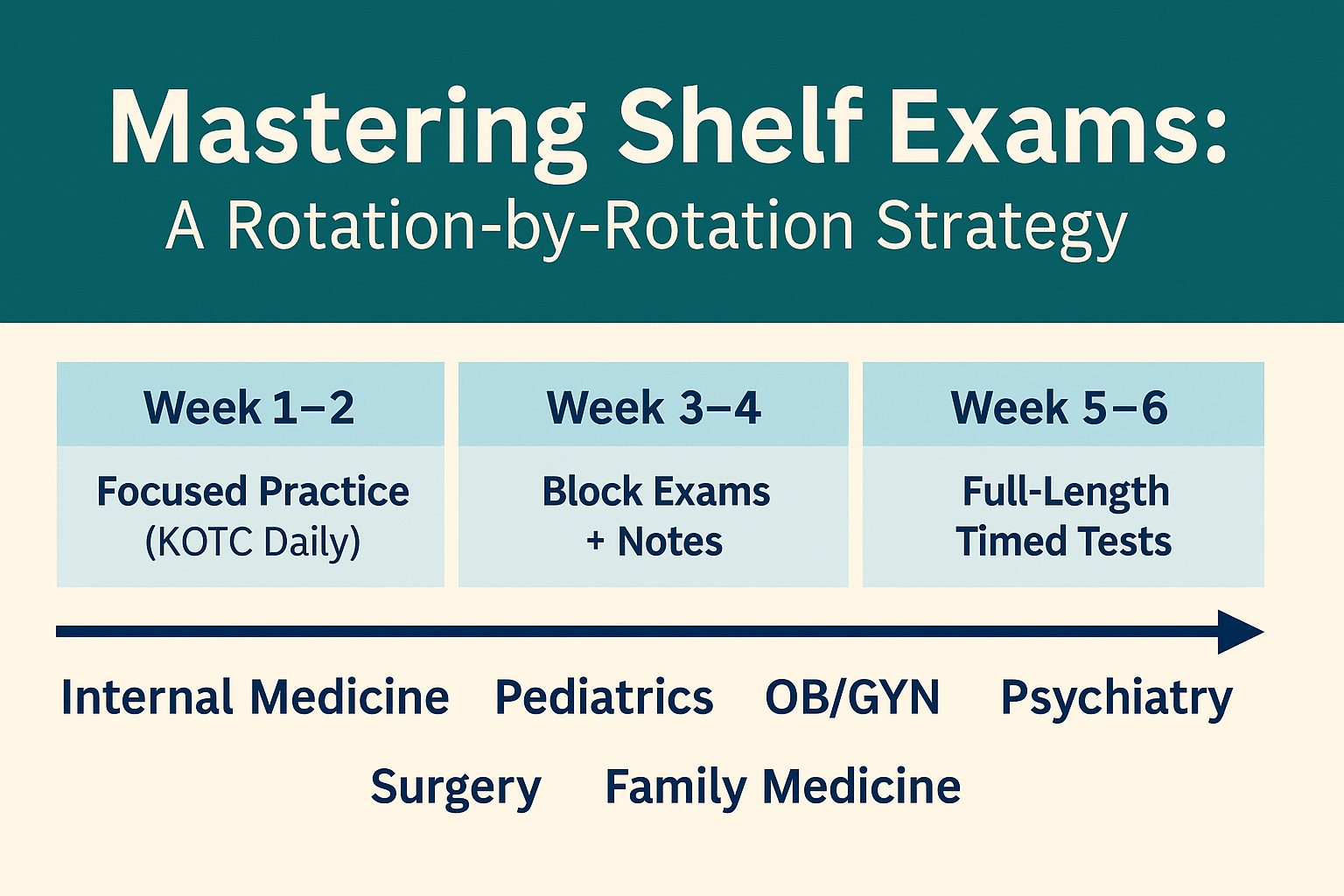 🩺 Mastering Shelf Exams: A Rotation-by-Rotation Strategy — King of the ...