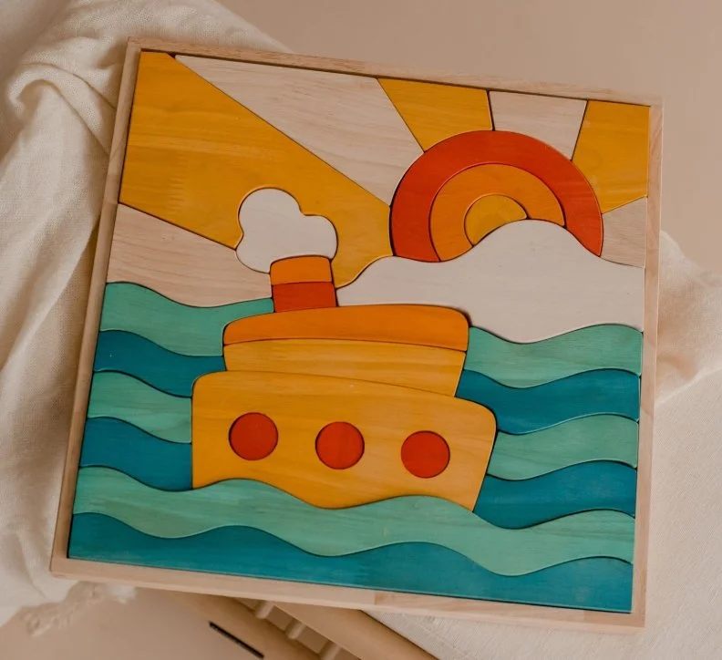 Wooden Ship Puzzle