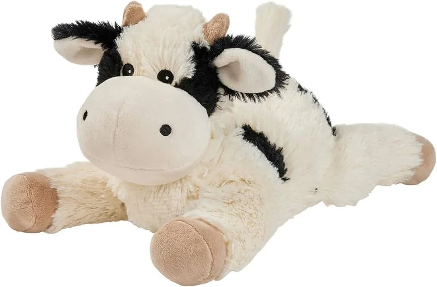 Warmies® Cow | Microwavable Plush Toy Lying Down
