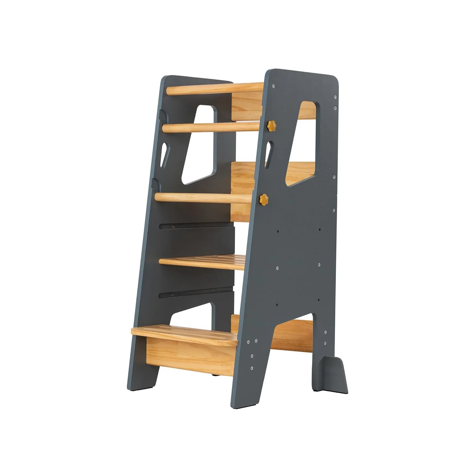 Adjustable Solid Wood Learning Tower in 3 Colours