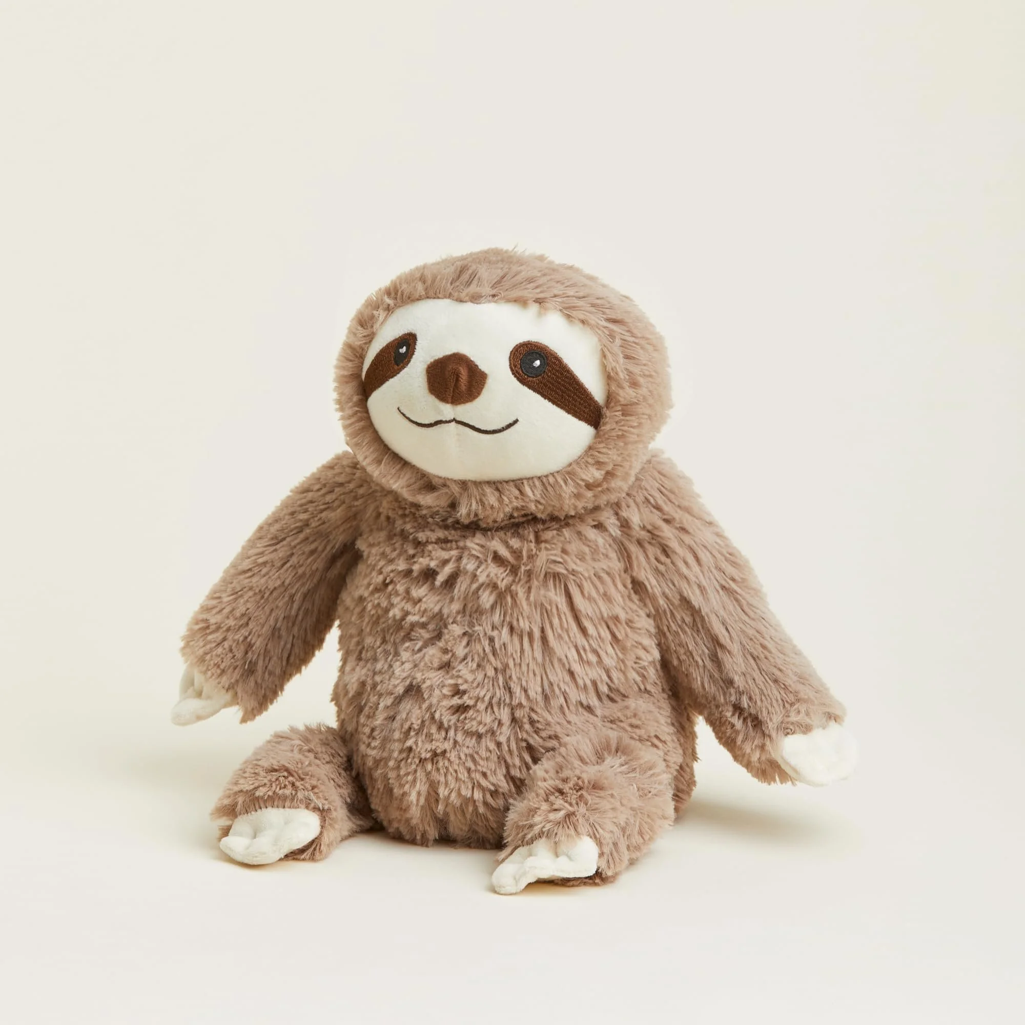 Warmies® Brown Sloth | Microwavable Plush Toy Sitting Upright