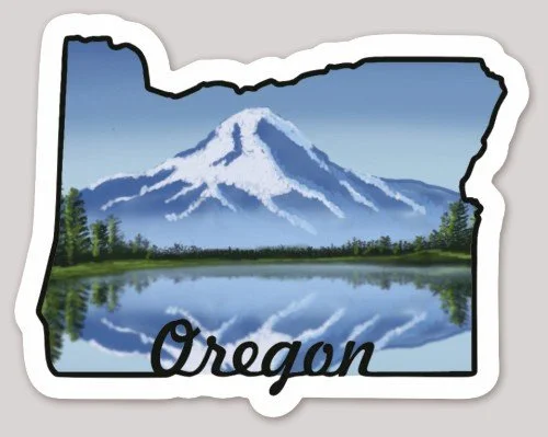 Oregon Trillium Lake Sticker