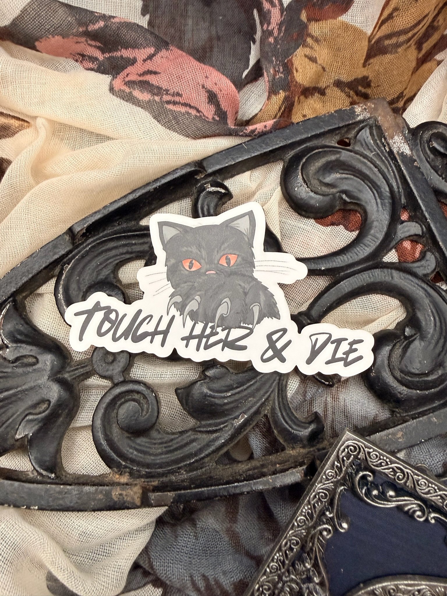 Touch Her and Die Sticker