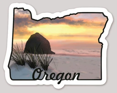 Oregon Canon Beach Sticker