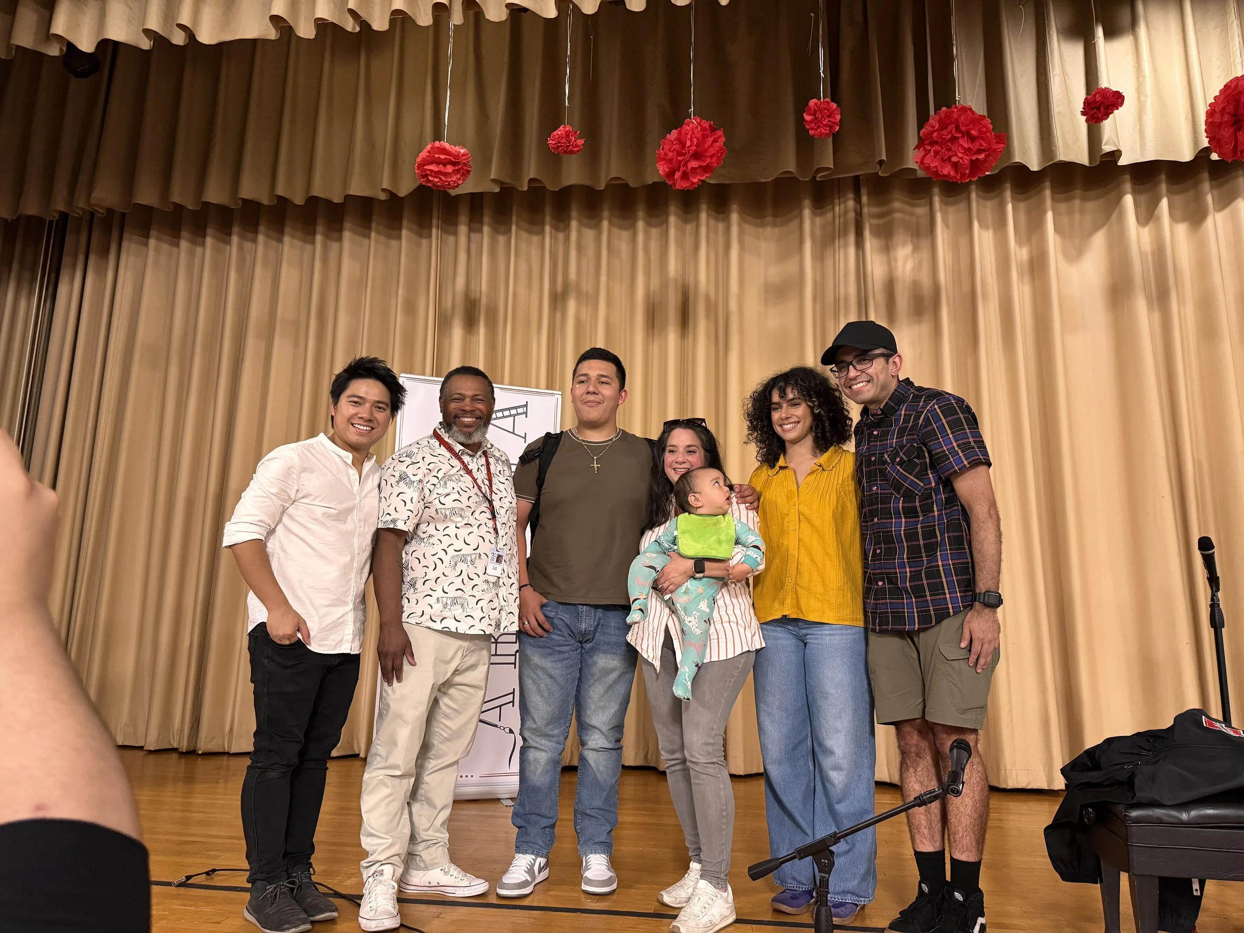 A former student of Violeta came up to greet us, he was her 1st grade student and now he is a senior at Hubbard High School
