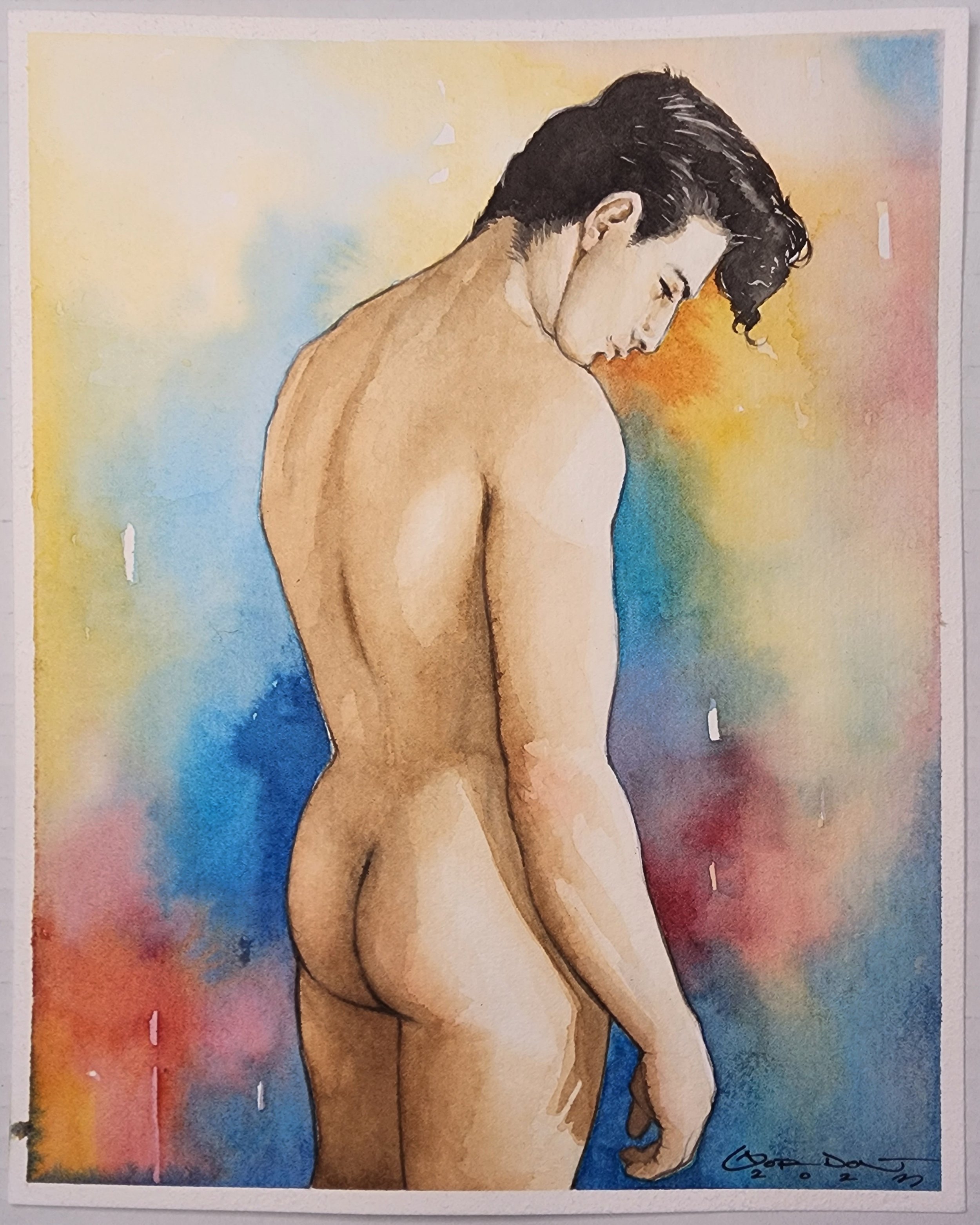 “Untitled Male Nude” — by: Gordon
