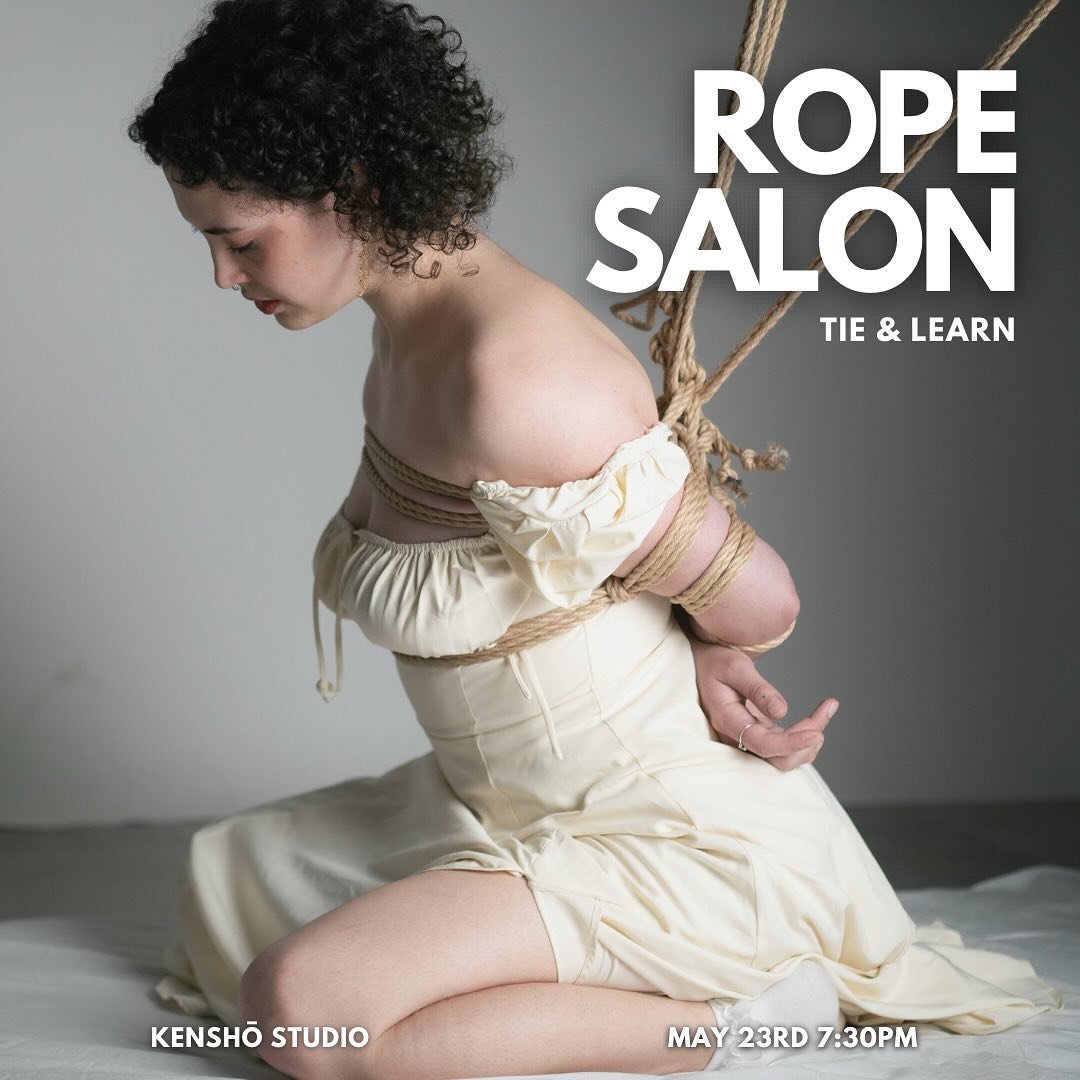 Join us for a rope salon/jam on May 23rd at 7:30pm. Tie, learn, and connect with others in the community. Space is limited so please go to our website and to the registration page. See you there! 🧶

Model: @takanashi.nawa 
Photo: @kasukabe.kitaro