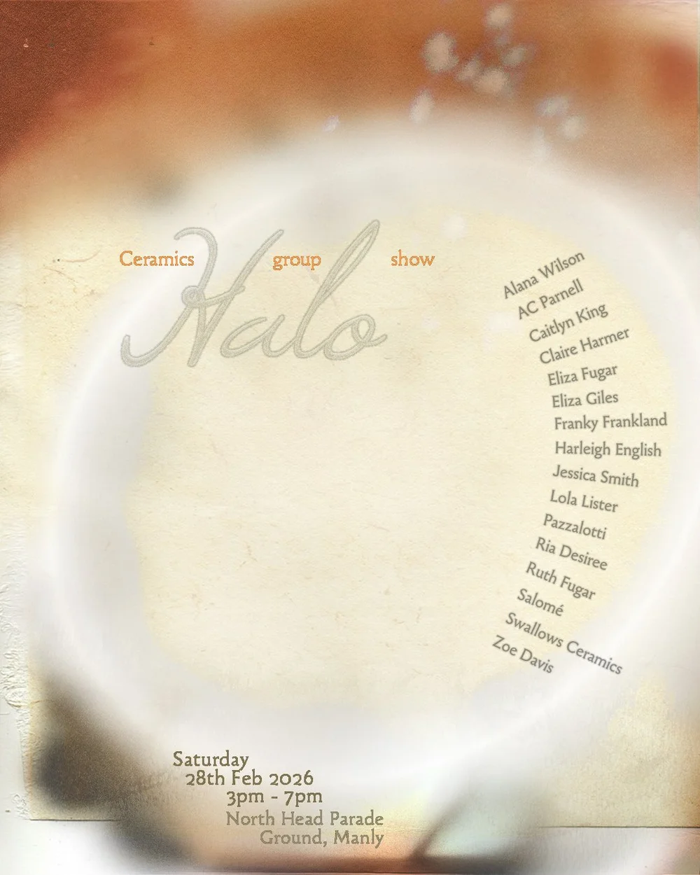 HALO exhibition poster