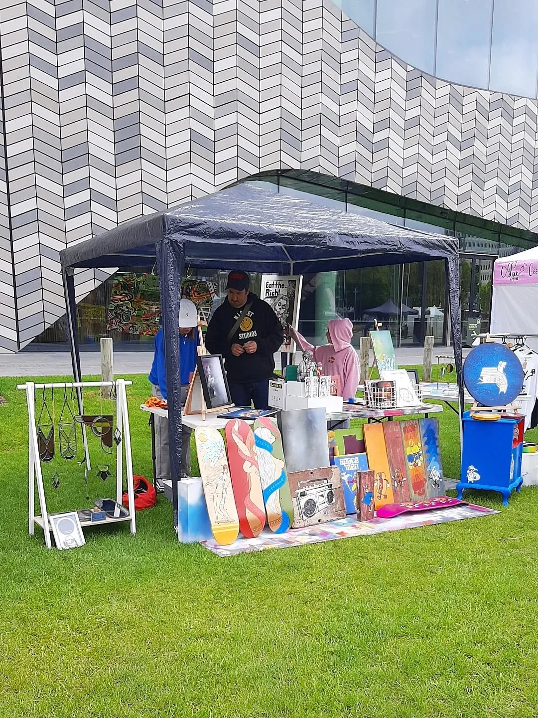 All setup and ready to go!

At the Watch This Space Community Art Stall as part of the Flare&nbsp;Market :: Christchurch Hip Hop Summit 2025

You can check it out 10am - 4pm today @ Te Pae Green

@watchthisspacechch&nbsp;&nbsp;@flarestreetartfestival