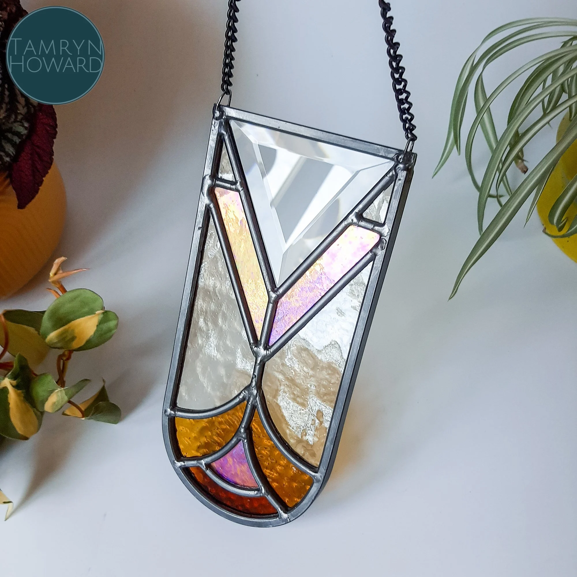 Medium suncatcher with triangle bevel