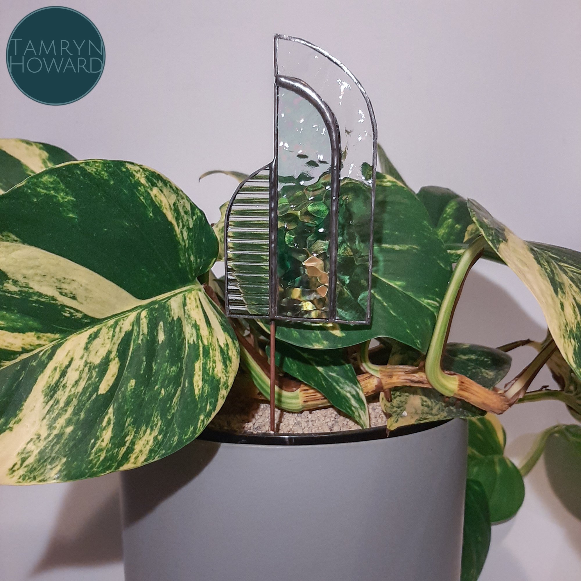 Art deco arch plant stakes