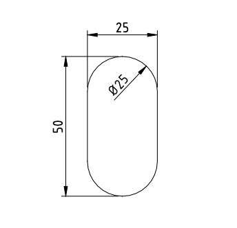 "Pill" MDF 3mm Thick