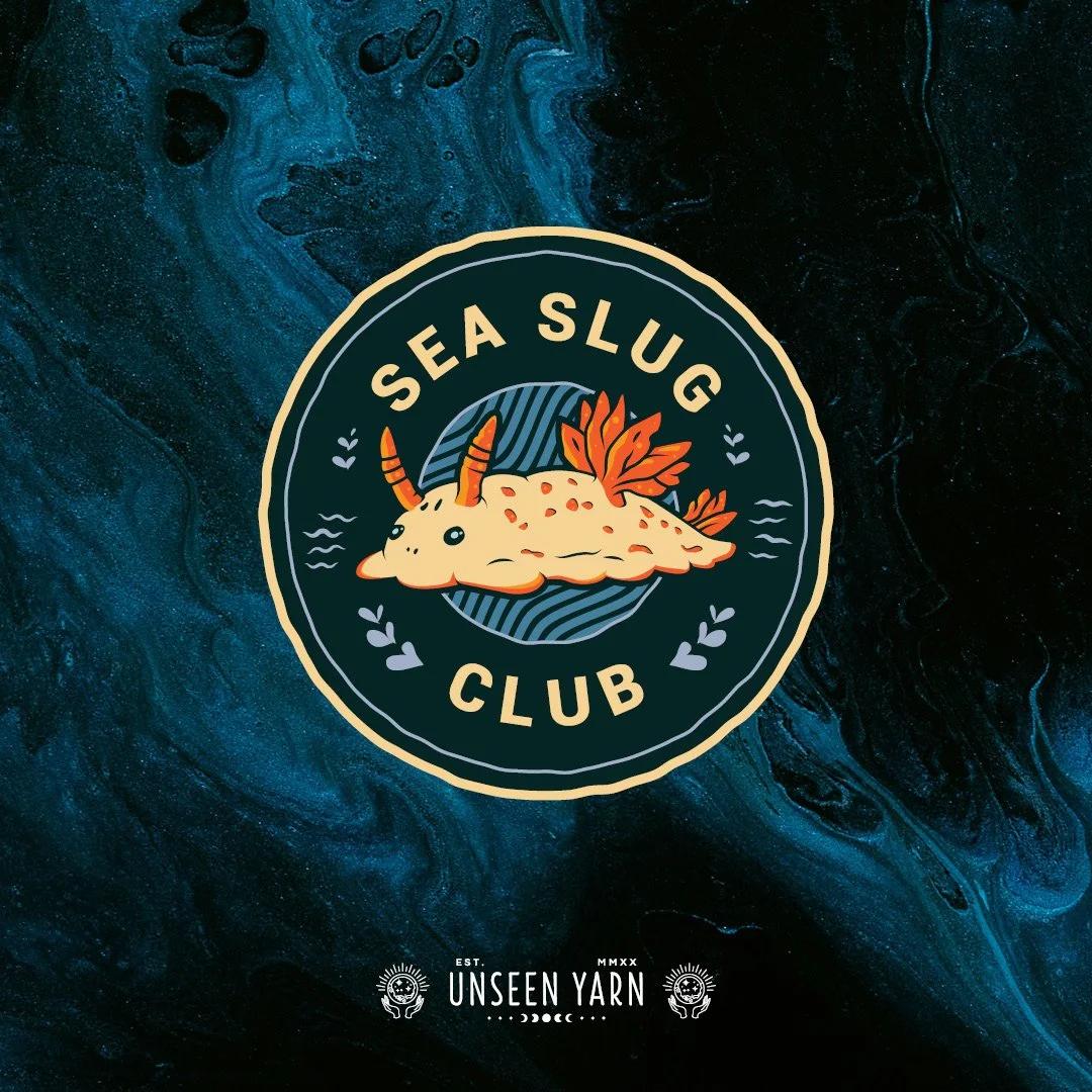 hand dyed uk made yarn - sea slug yarn club