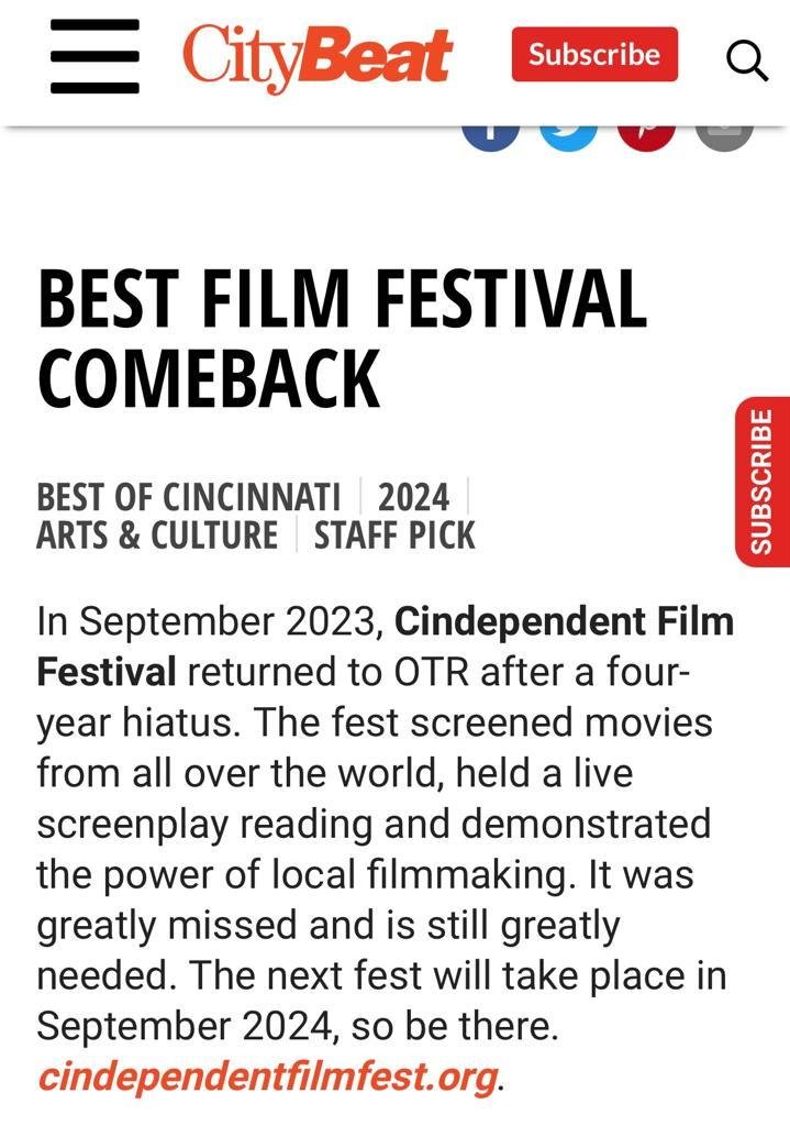 CityBeat sees the hustle 😎

2023 was an incredible year for us. We&rsquo;re back, baby. Make plans to get your tickets. 2024 coming out bigger and better than ever. #magicisreel

Thank you @citybeatcincy