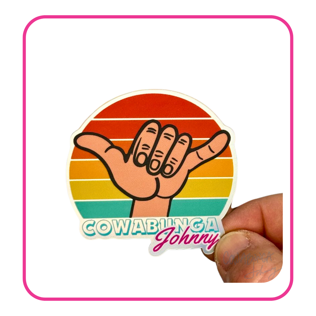 Cowabunga Johnny Holographic Sticker — Cowabunga Johnny: Pop Culture ...