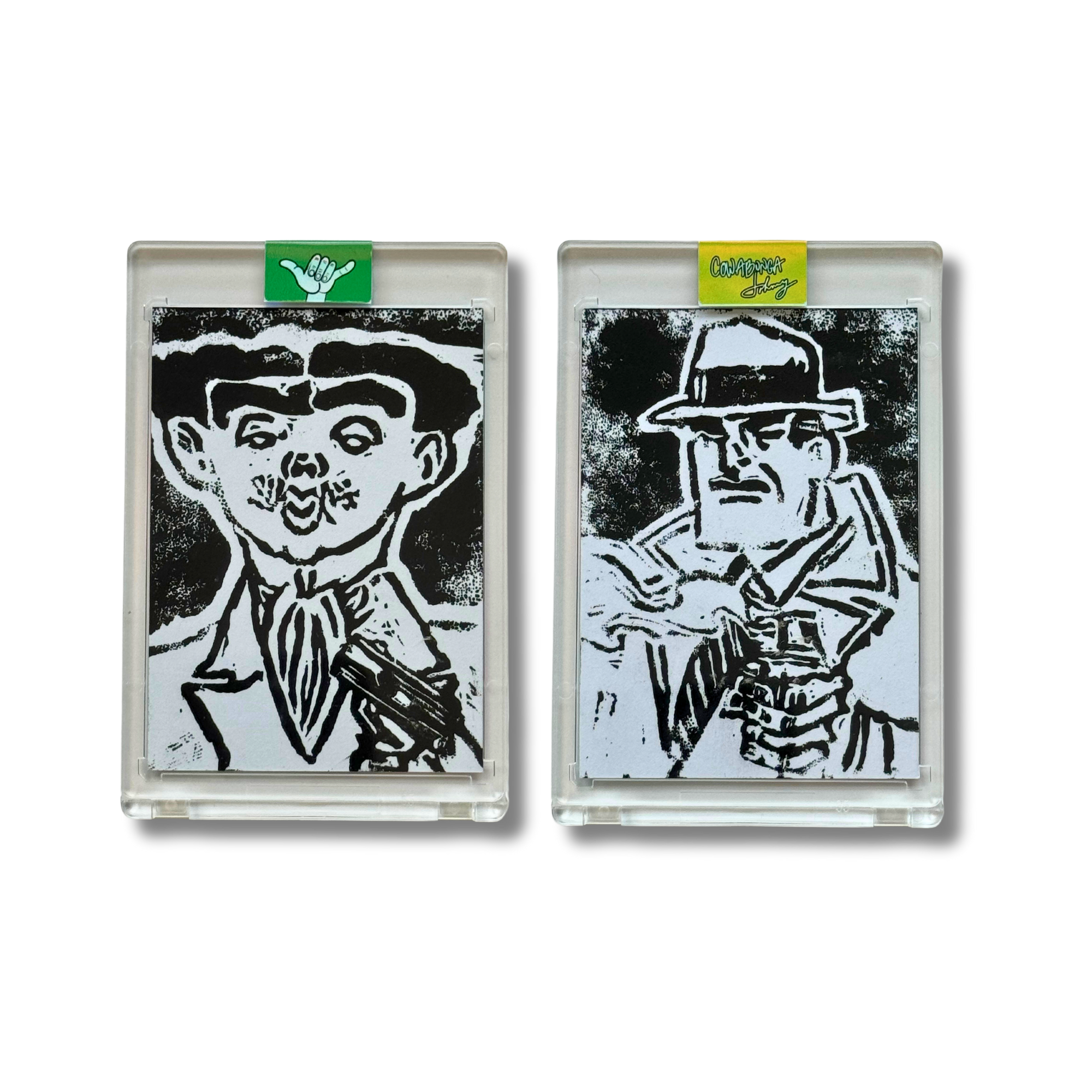 Dick Tracy and Flat Top Paired Linoleum Printed Collectible Trading Cards  by Cowabunga Johnny — Cowabunga Johnny: Pop Culture Art & Mixed Media  Creations