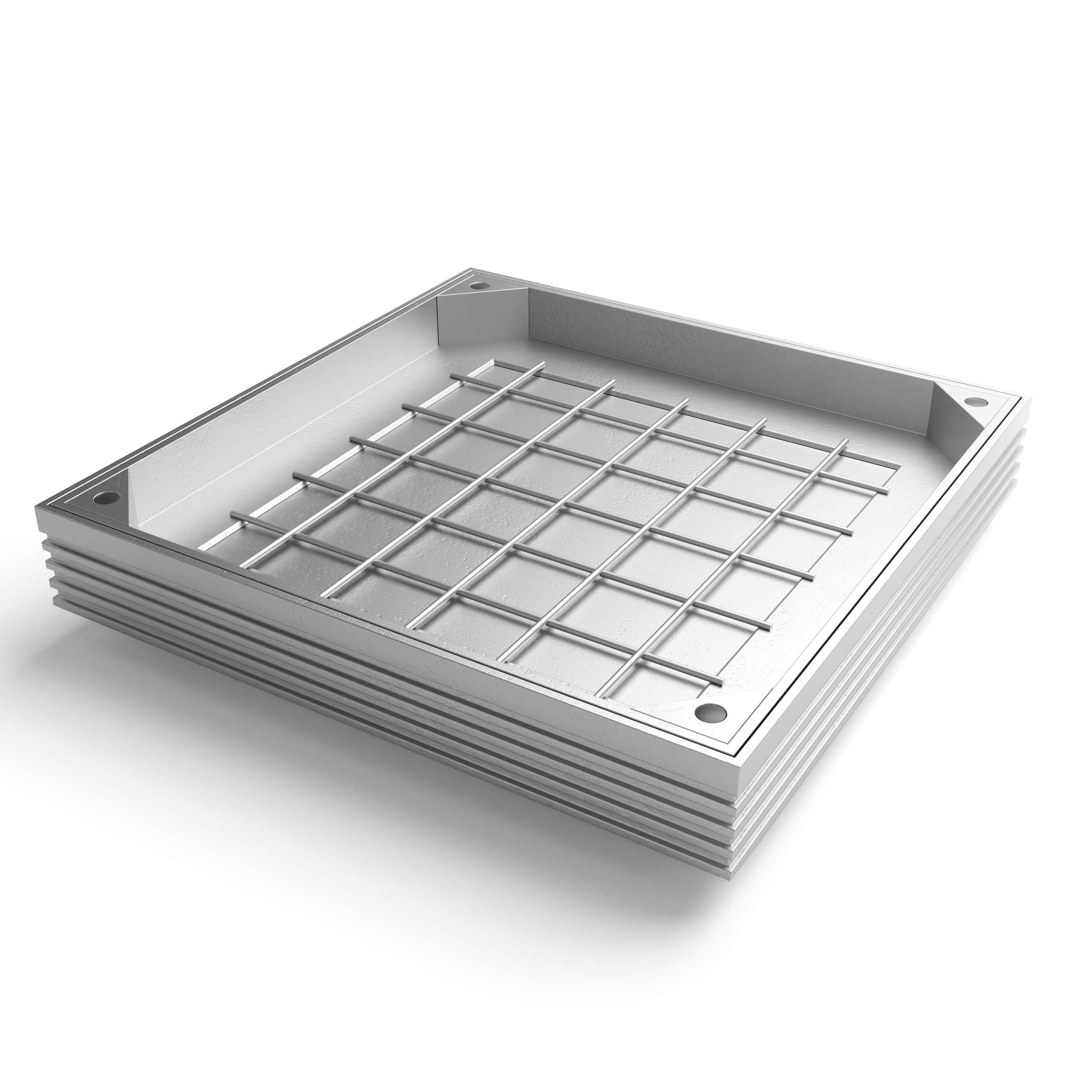 Still Image Of Double Sealed Aluminium Recessed Manhole Cover With 4 Locking Corners.jpg
