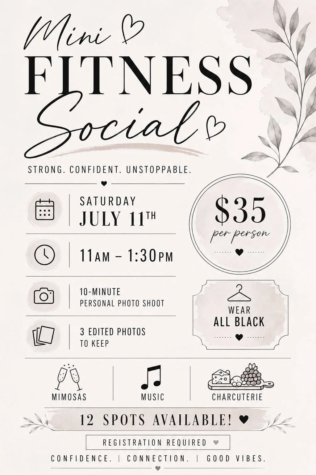 Mini Fitness Social Photo Shoot