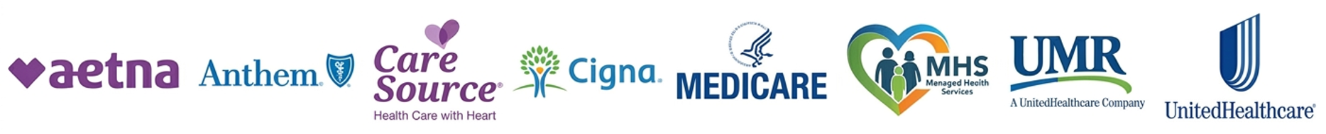 List of accepted insurance including Indiana Medicaid, HIP, CareSource, and Anthem at Better Life MD.