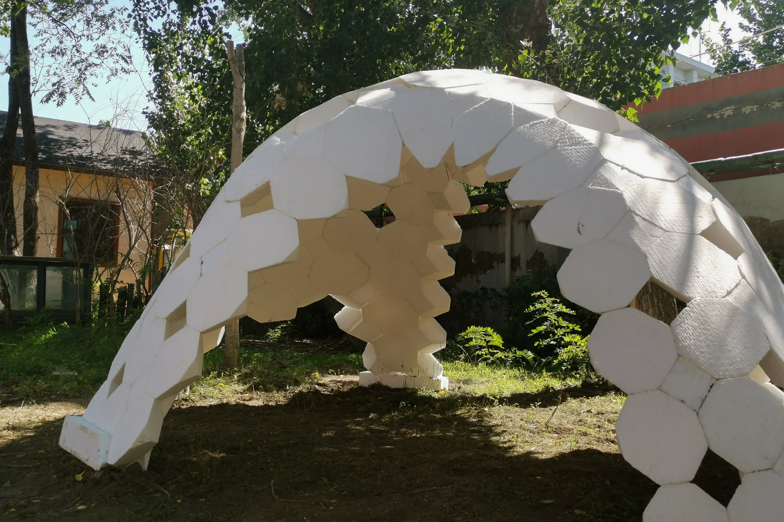 scutoid brick pavilion