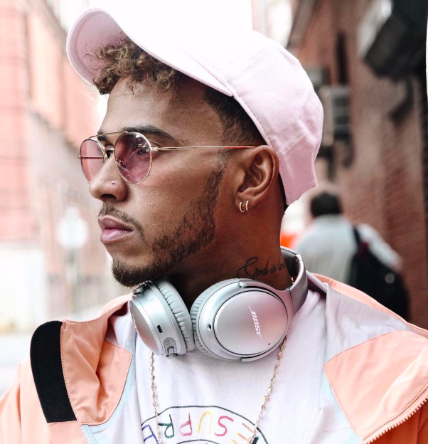 Lewis Hamilton wearing model Dahlak