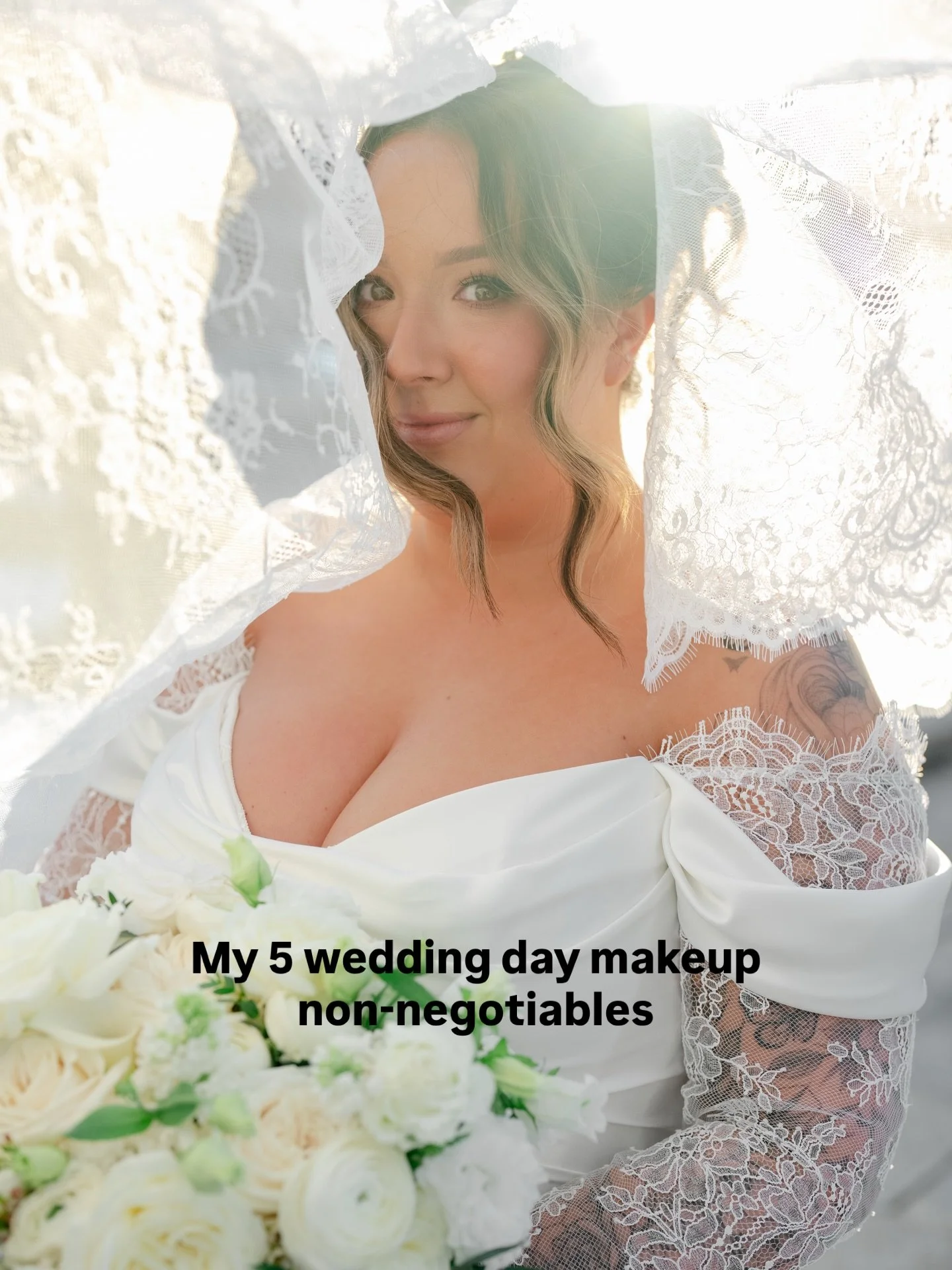 Comment BRIDE below for a list of products I used on my wedding day 🤍

Photos @schwalbsphoto 
Hair @moxiebymajentamink 
Spray Tan @spraytansontheglow 

Ct bridal makeup, ct makeup artist, ct wedding vendor, bridal makeup, makeup inspiration, soft gl