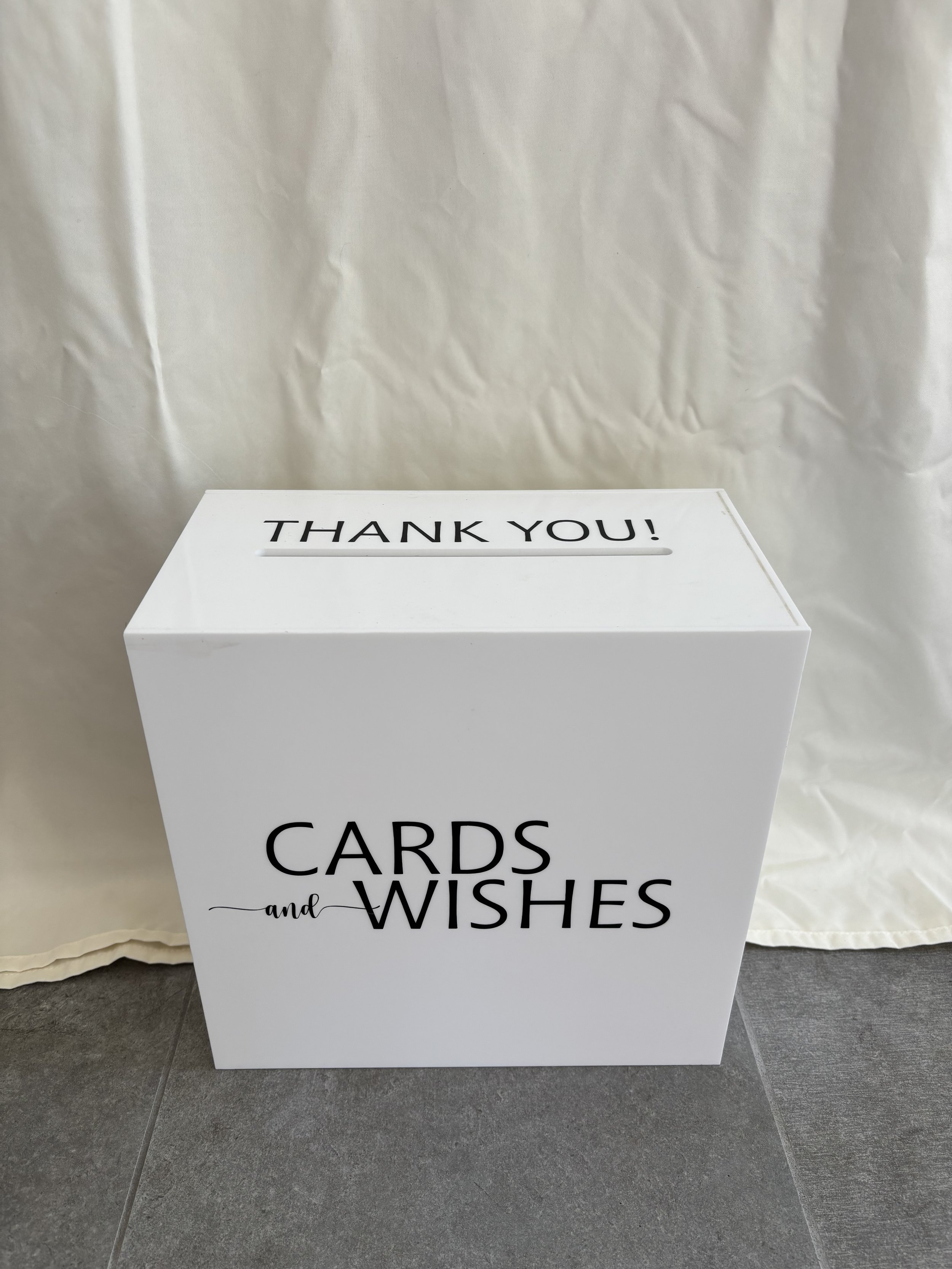 White & Black Card Box - $10