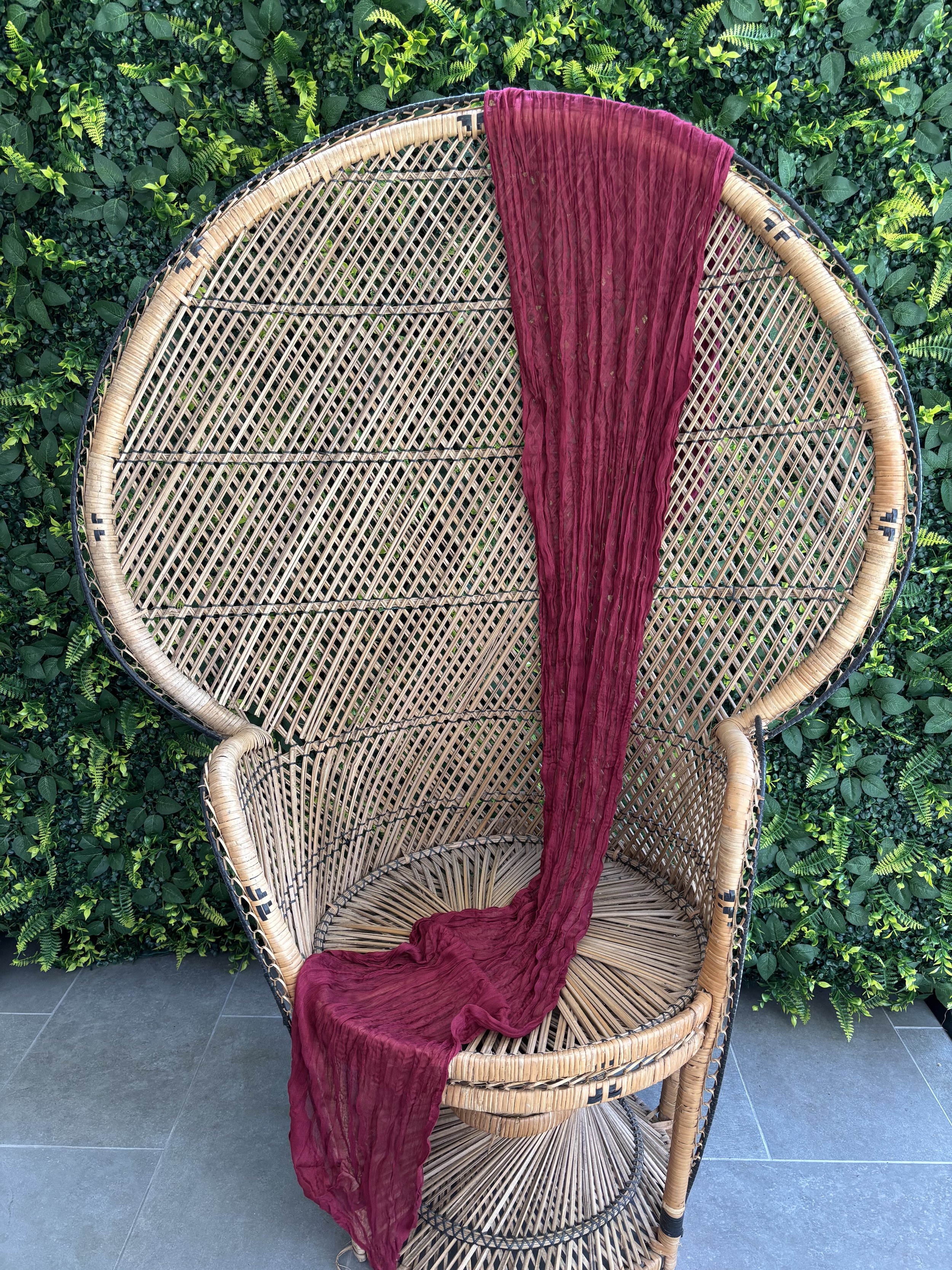 Burgundy Table Runner - $6 each