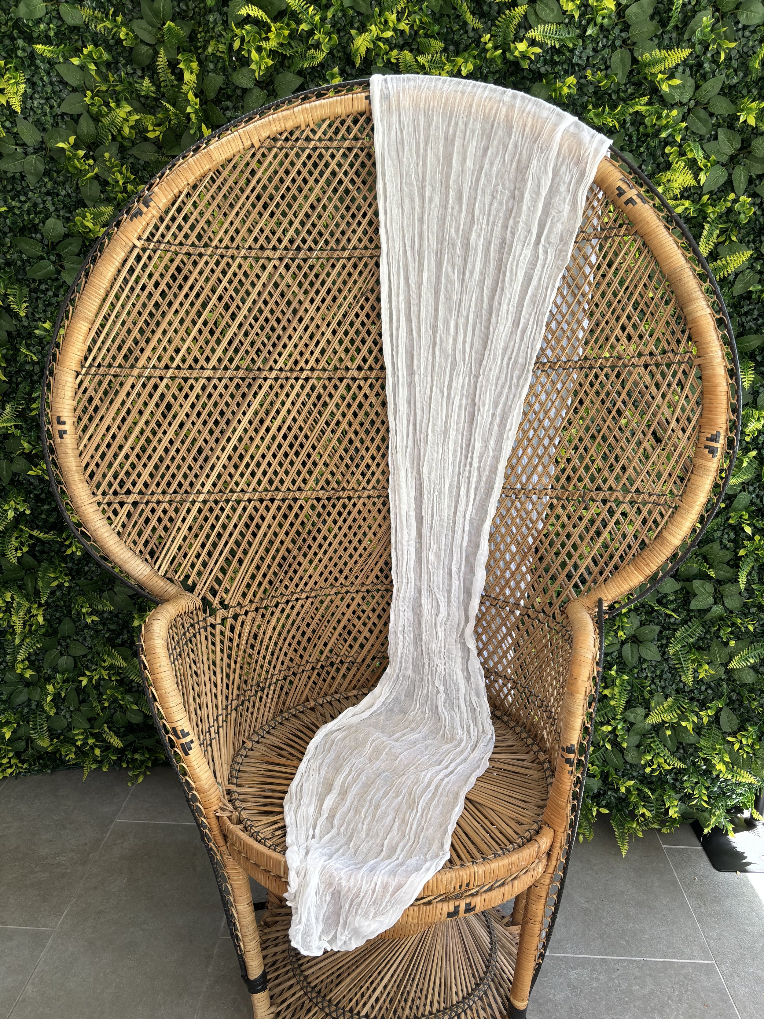 White Table Runner - $6 each
