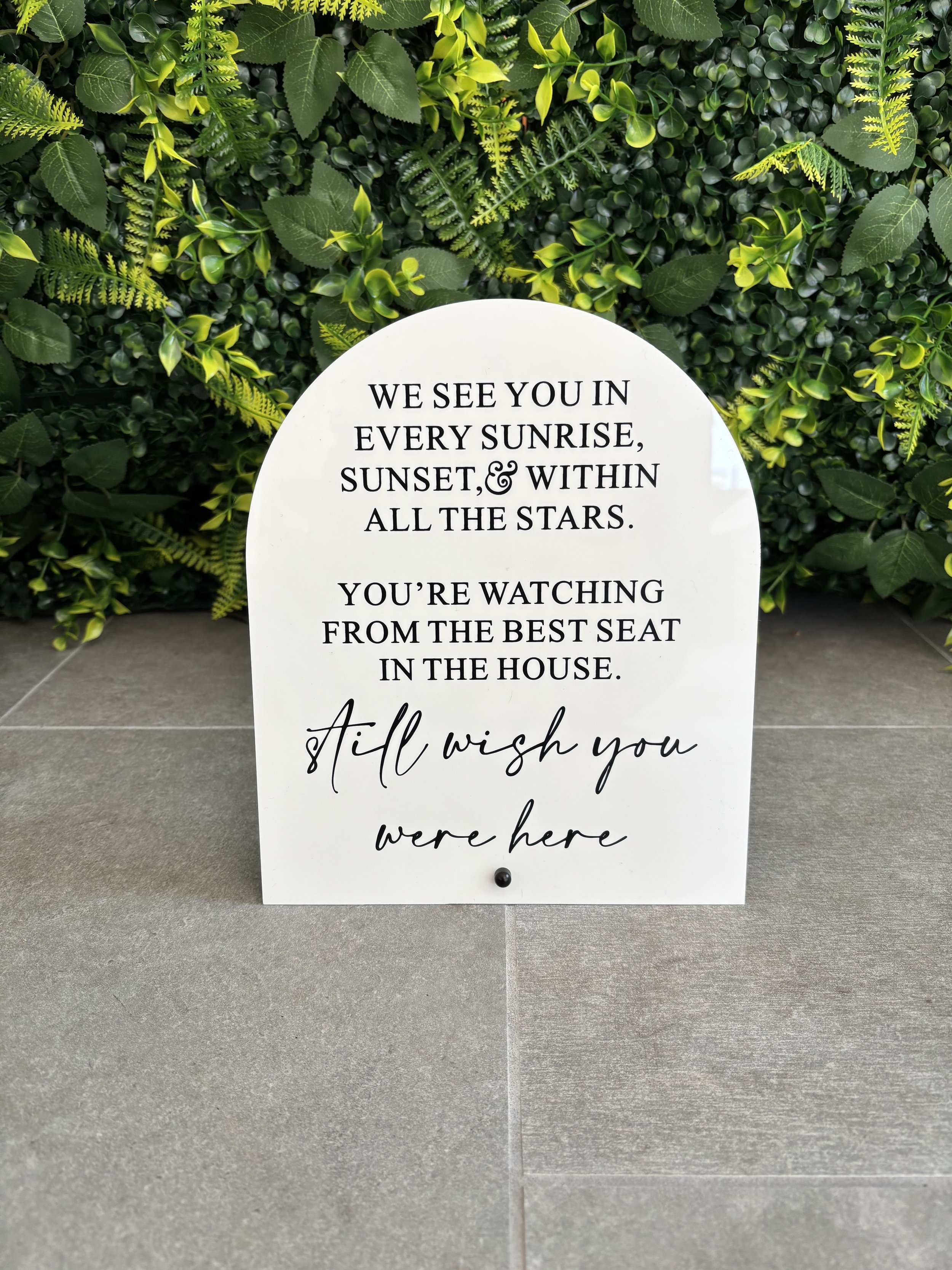 Memory sign - $2