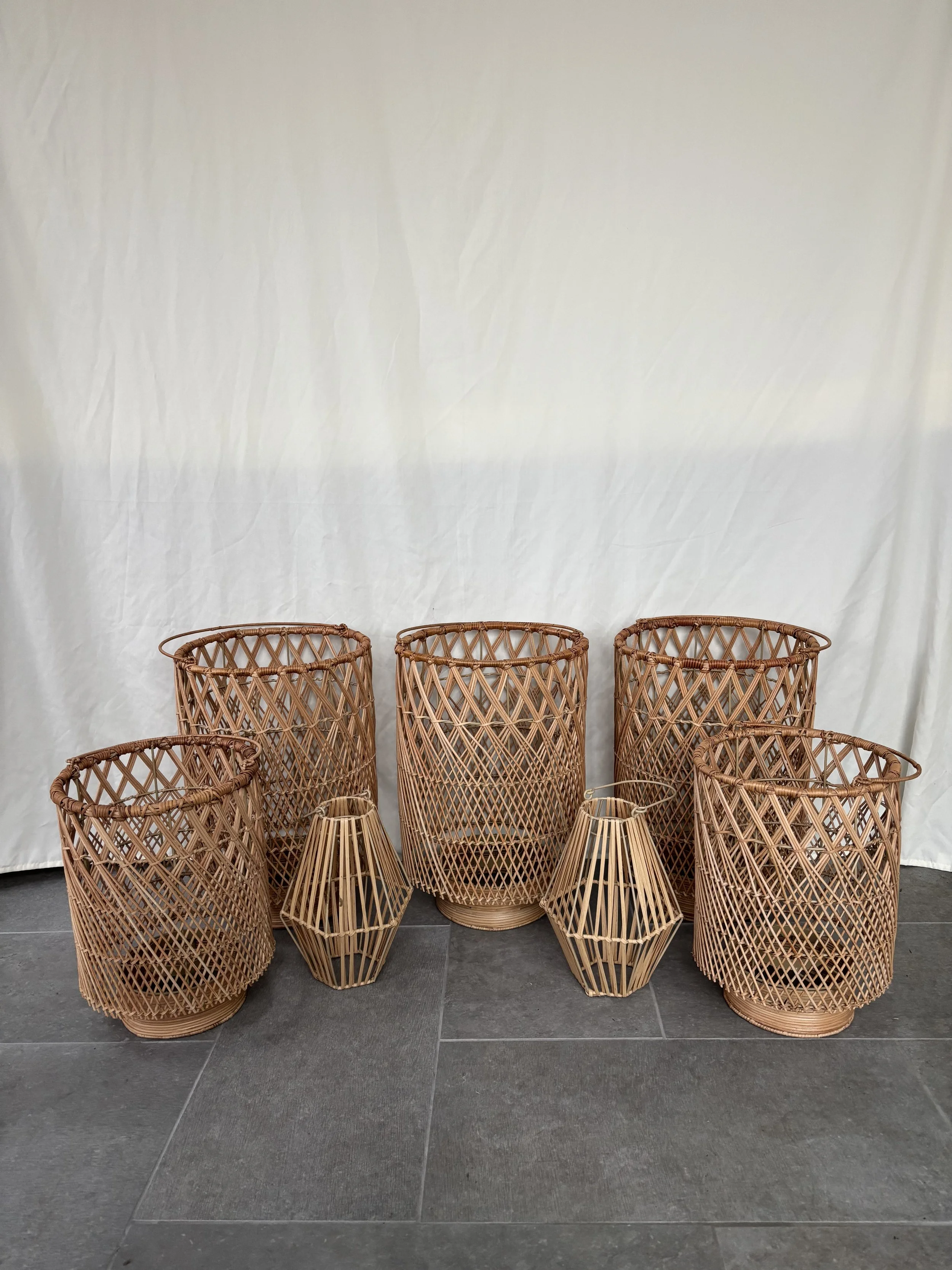 Wicker Baskets w/ Candles - $5 each
