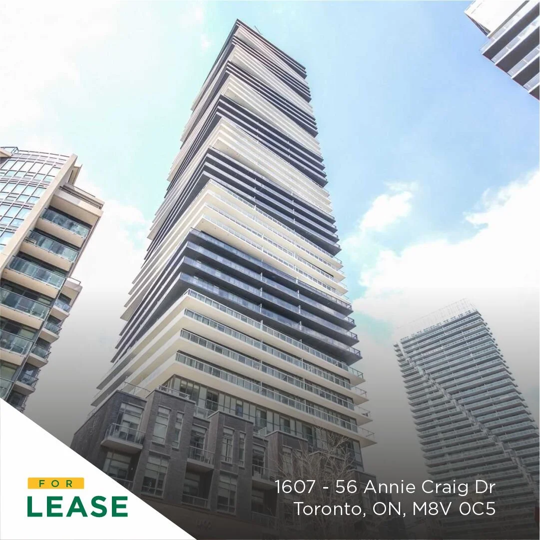 For lease!
Experience lakeside luxury living at its finest! Stunning 1+den condo unit with a spacious wrap-around balcony in Lakeshore Mimico. Your perfect blend of comfort and style awaits!
-
Thinking of buying, selling, or investing? DM or call me