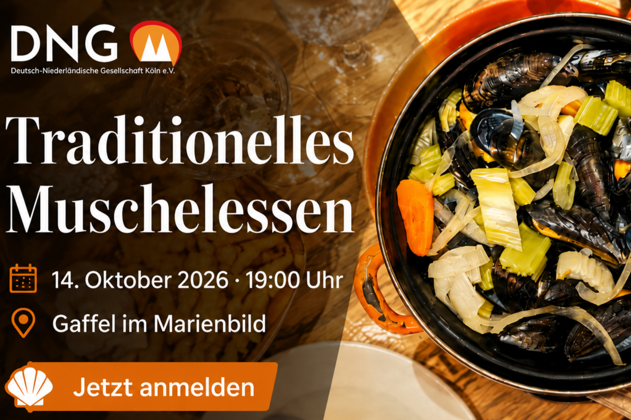 14.10.2026: Traditionelles Muschelessen der DNG Köln (Anmeldung bis 6.10.2026) 