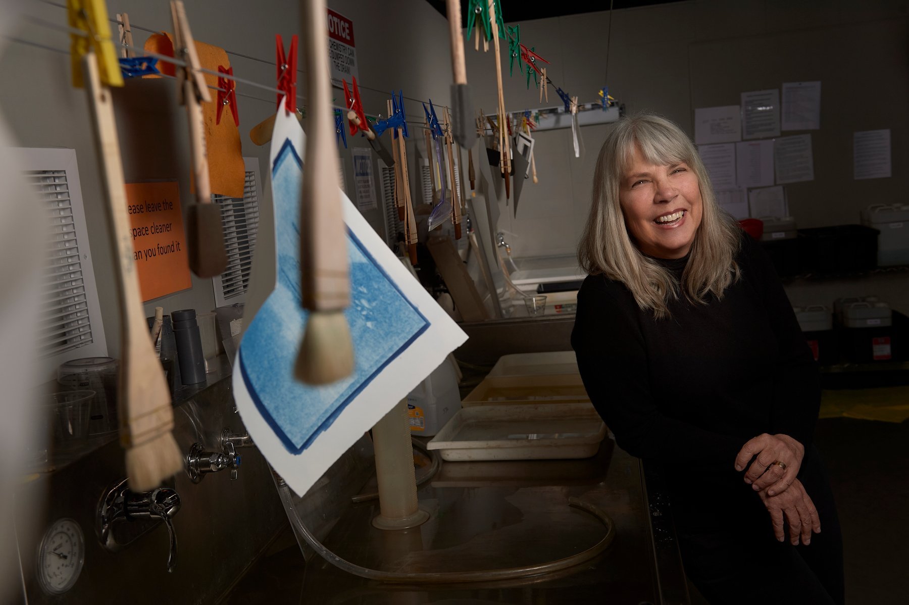  Montana State University photography professor Christina Anderson is pictured in the alternative process lab in the School of Film and Photography Thursday, Feb. 20, 2020 in Bozeman. MSU photo by Kelly Gorham. 