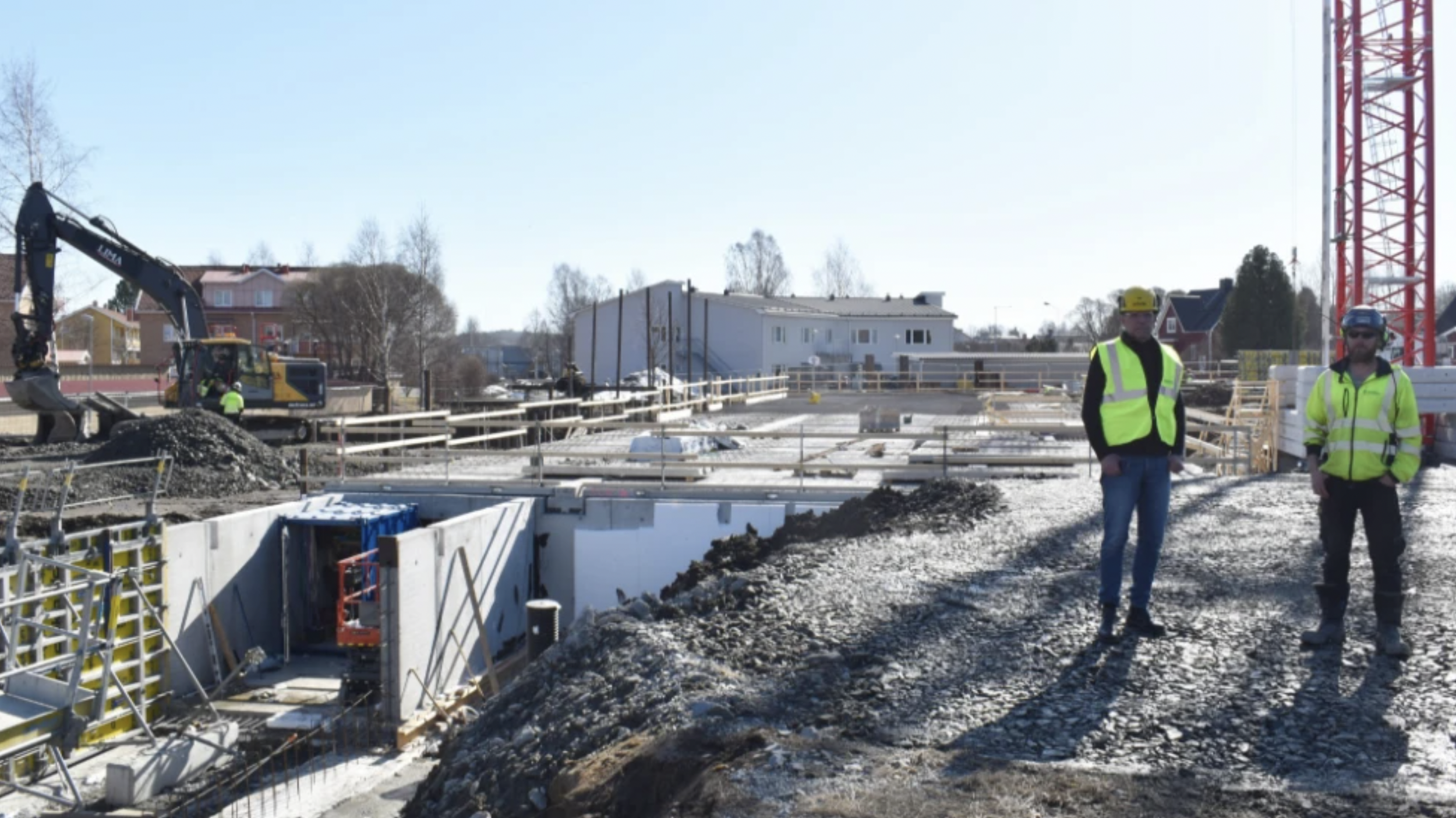 Nya bostadshusen vid Sörböle torg tar form
