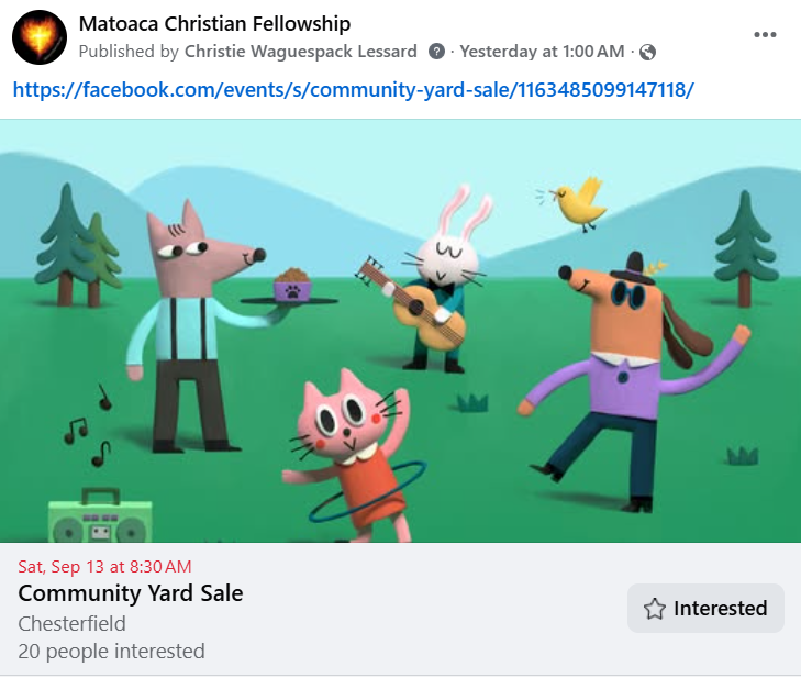 COMMUNITY YARD SALE