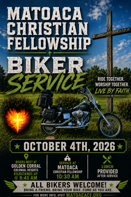 Matoaca Christian Fellowship Sunday Worship &amp; Biker Ride - In Service