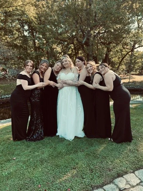 Bridesmaids with Bride- Roger Williams Park 