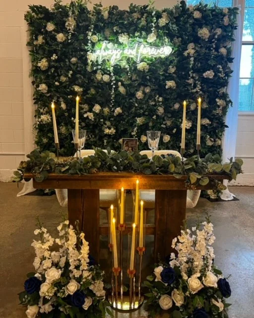 Manchester, NH Wedding Reception Sweetheart Table September Wedding