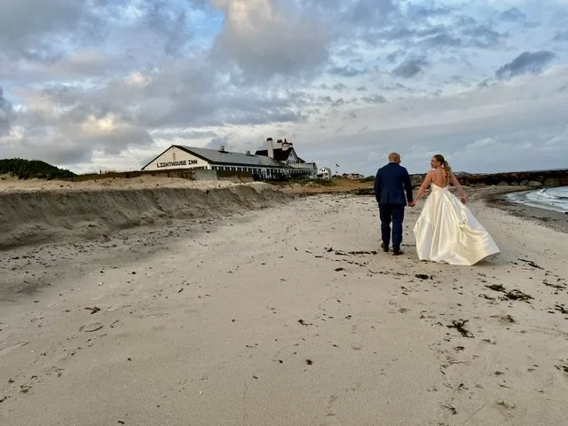 Lighthouse Inn Bride and Groom Beach Cape Cod