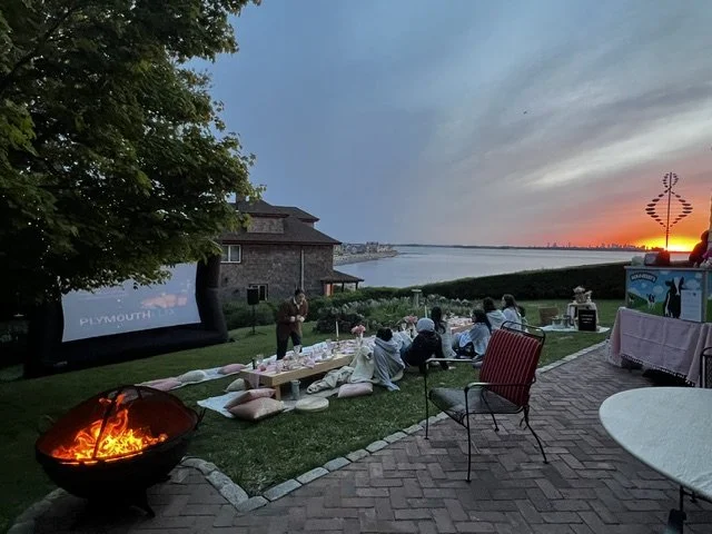 Private Residence Hull MA Movie Night Sunset