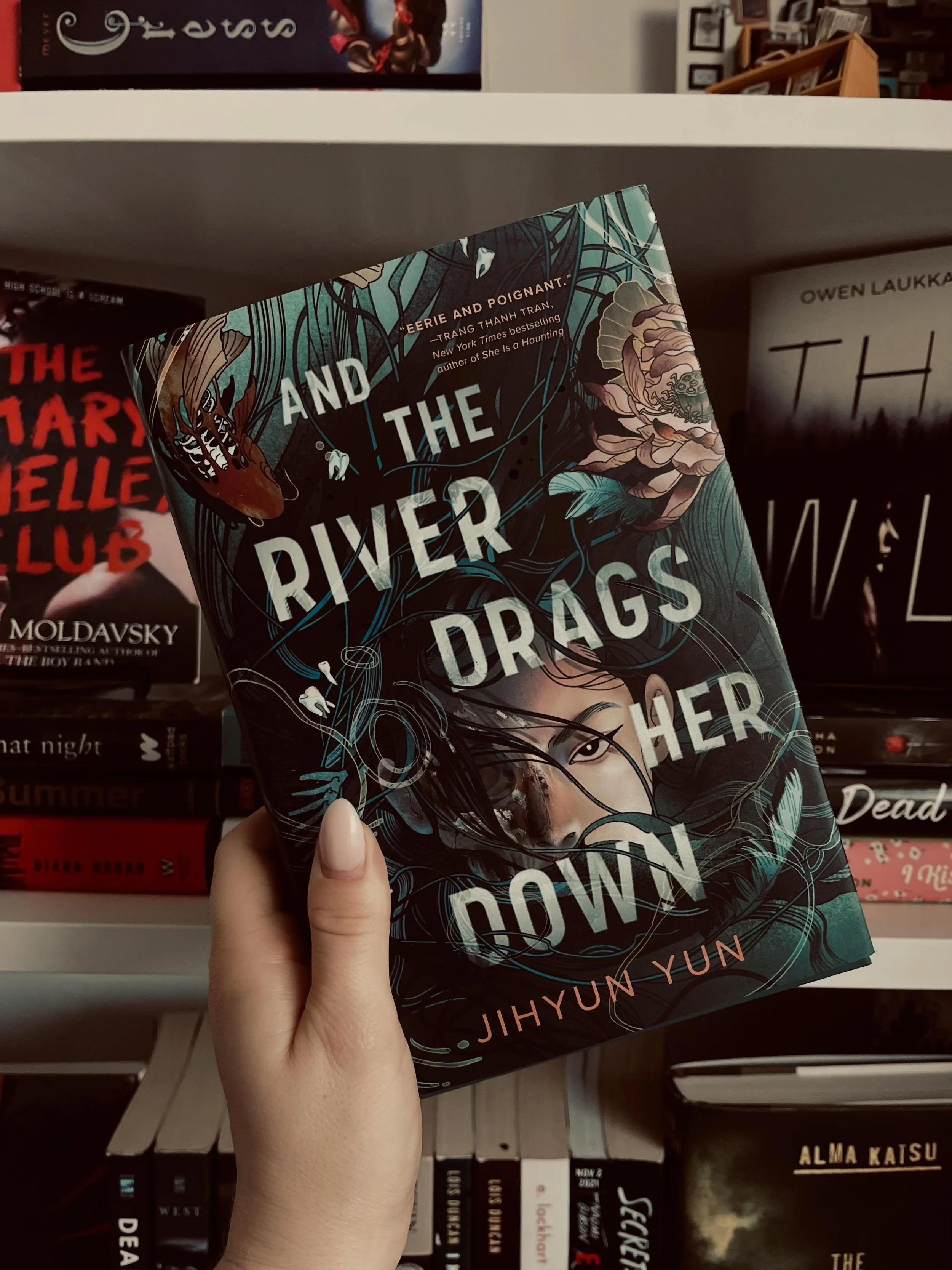 Picked this one up by Jihyun Yun at @perhapskatyj recommendation! So excited to read this month. 
Second picture is a recent re-read of one of my favorite YA haunted house books by @christinalauren - what if the boy you liked was raised by a possessi