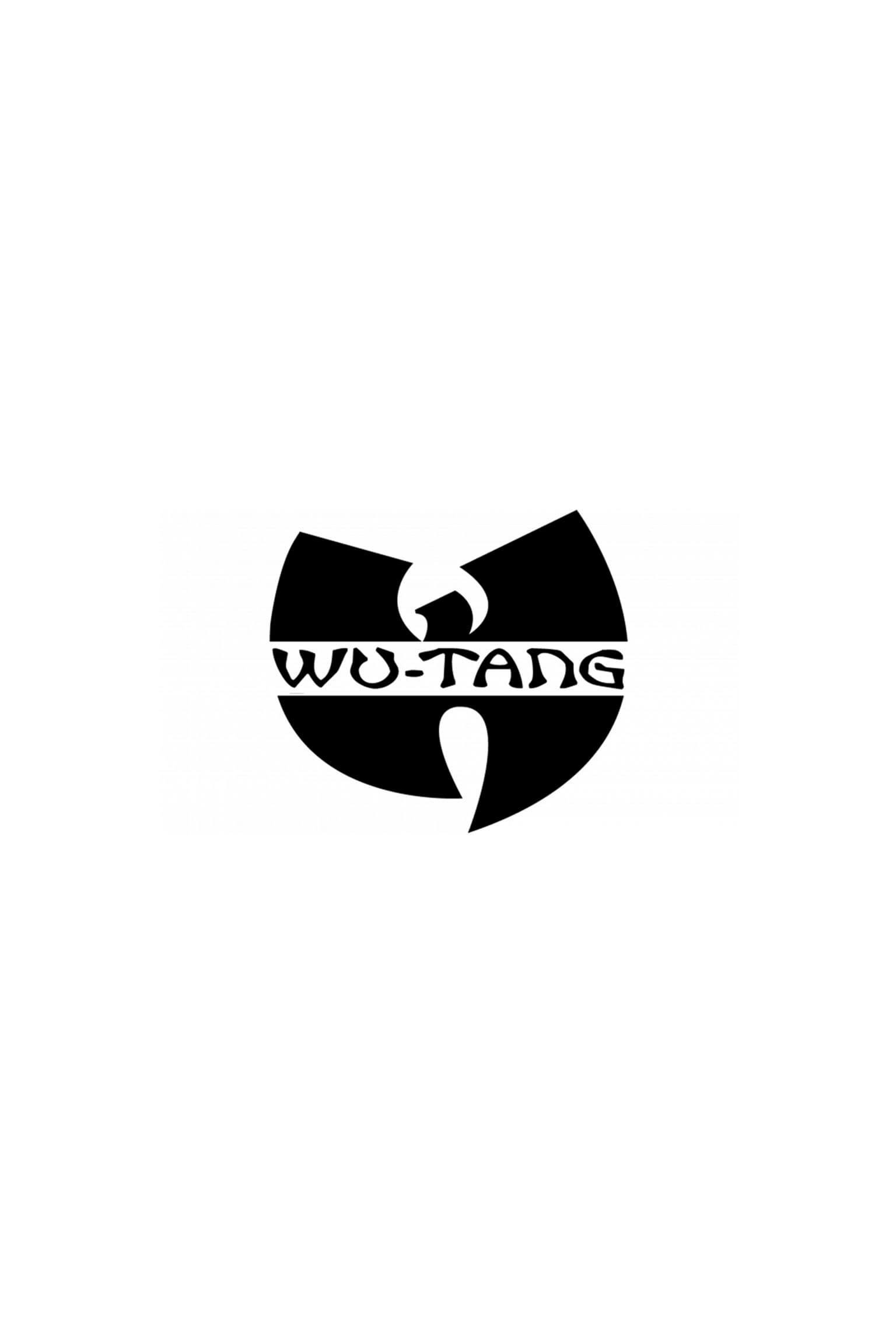 Black Wu-Tang Clan logo with stylized 'WU-TANG' text in the center.
