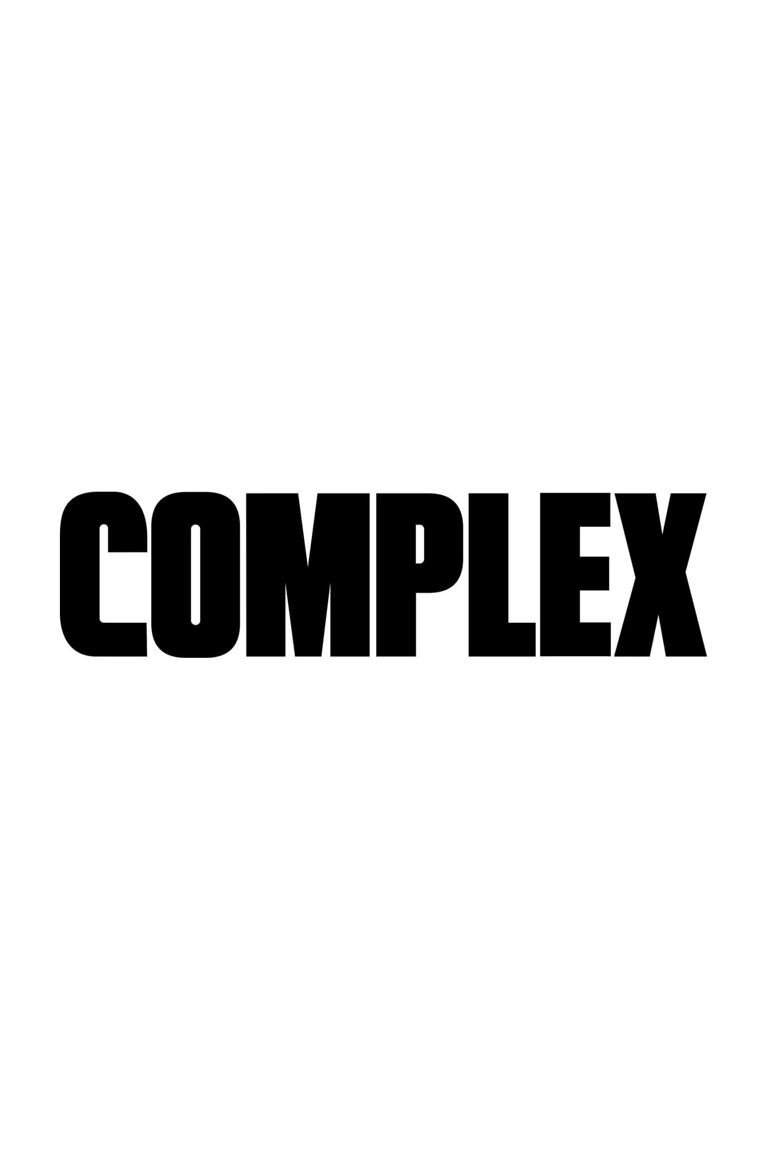 The word 'COMPLEX' in bold black letters on a white background.