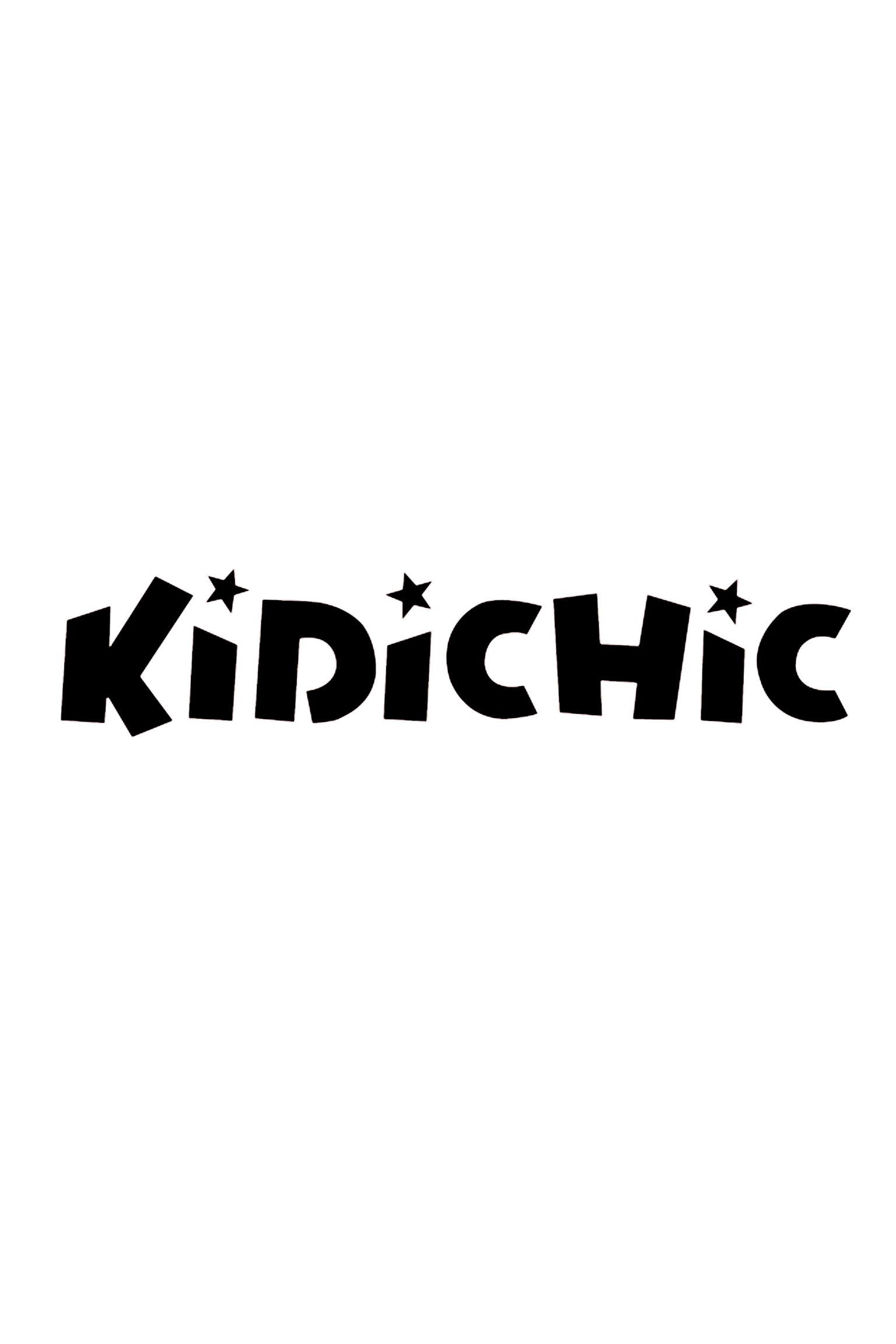 Children's writing practice with the word 'KIDICHCIC' and stars above the text.