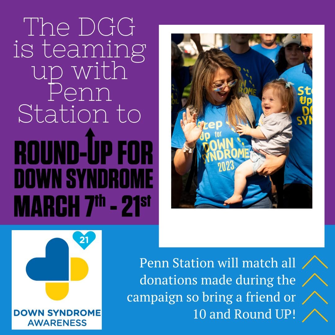 STARTS TODAY! Round UP for Down Syndrome at any Penn Station from March 7-March 21! Donations go directly to benefit Down syndrome guilds all over so have a sub and make a difference! Thank you for all your support!