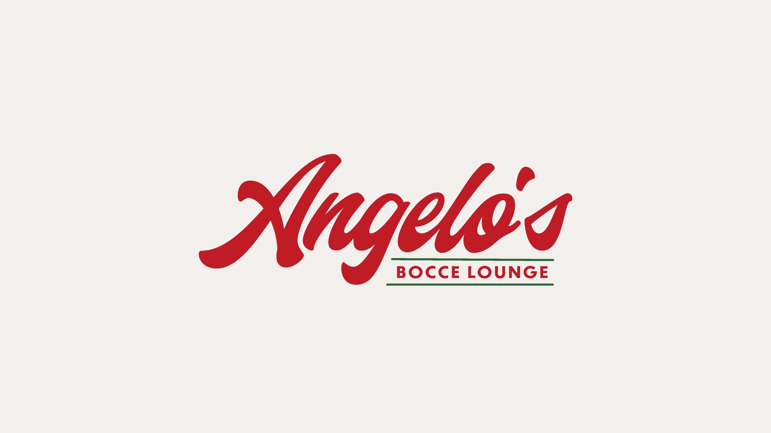 Angelos Bocce Lounge Logo Design