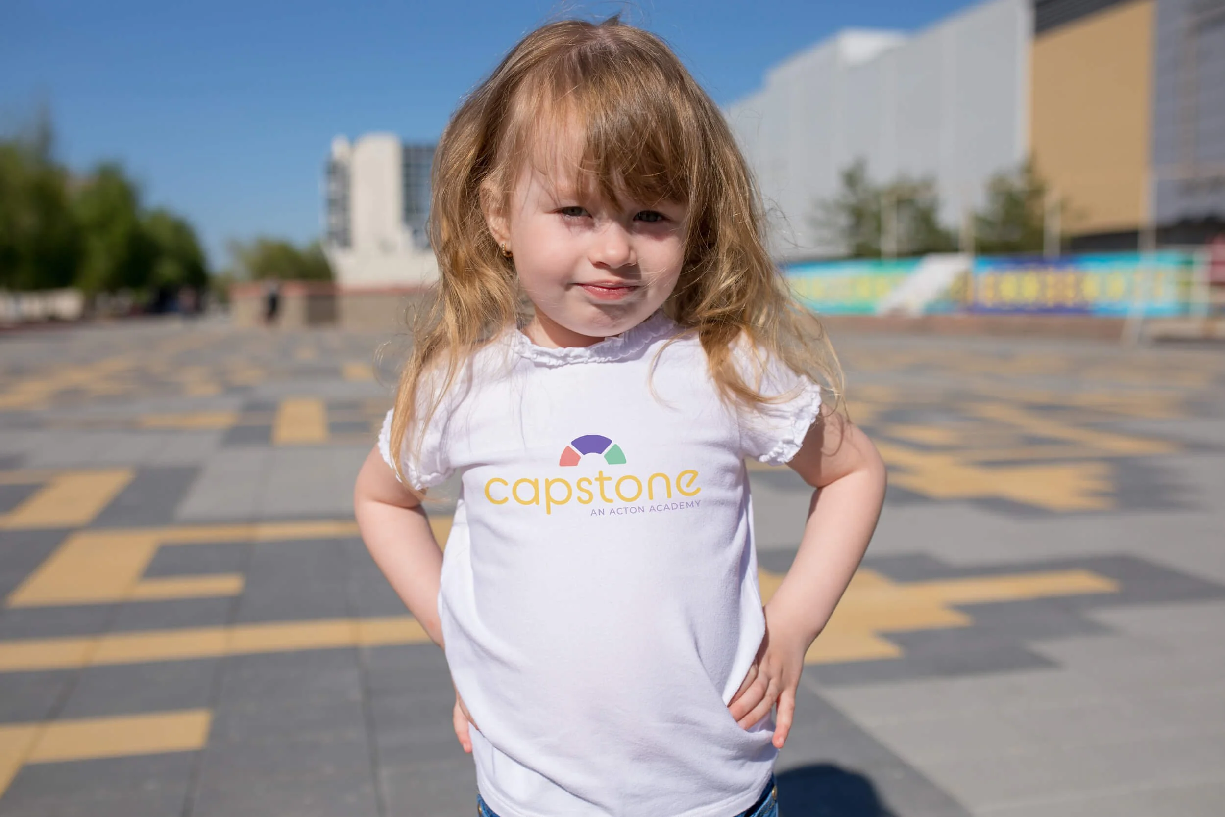 Capstone Academy Logo Design Tshirt Mockup